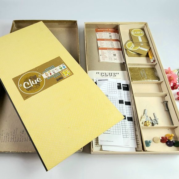 1963 - Clue Board Game - Parker Brothers- Detective Game - Picture 5 of 9